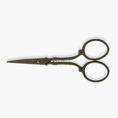 TIJERA DE BORDAR VINTAGE METAL ANTIGUO - 127 mm